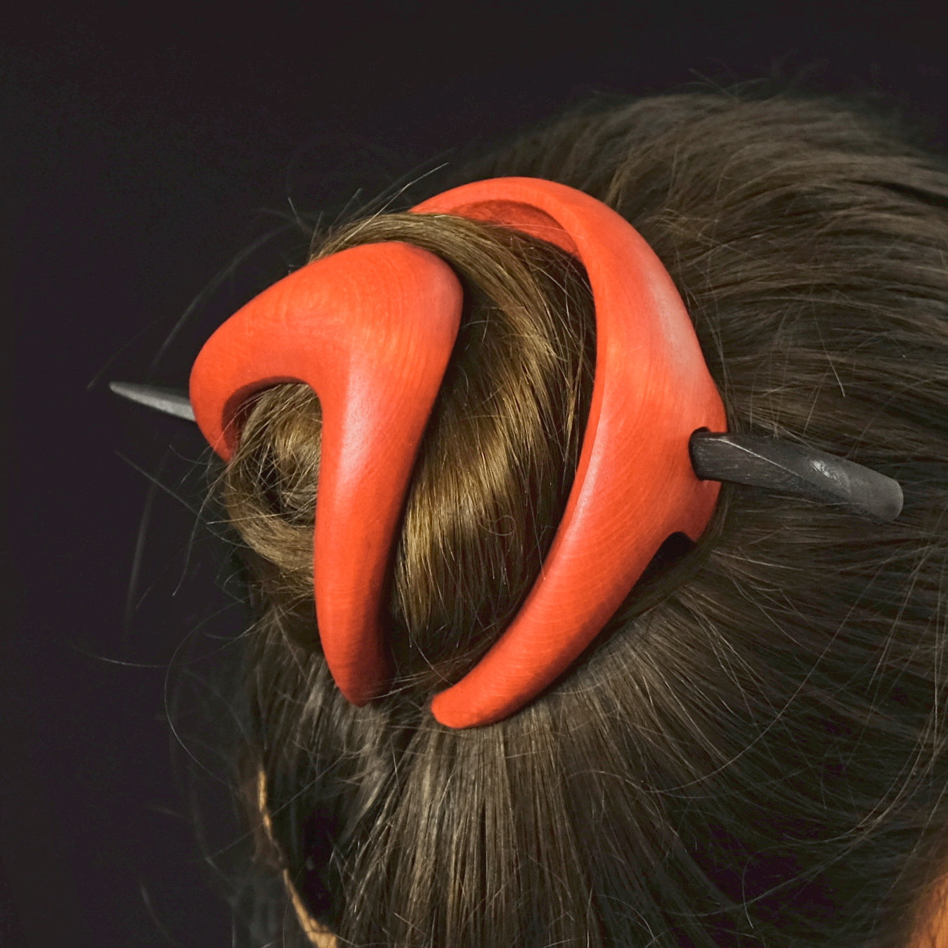 Dřevěná spona do vlasů č. 402