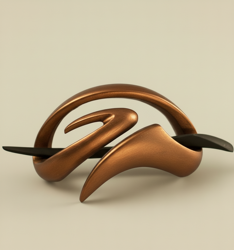 Dřevěná spona do vlasů č. 502  FUNKY