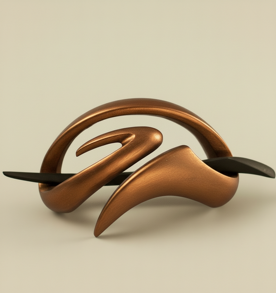 Dřevěná spona do vlasů č. 502  FUNKY