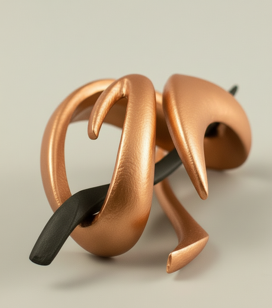 Dřevěná spona do vlasů č. 502  FUNKY